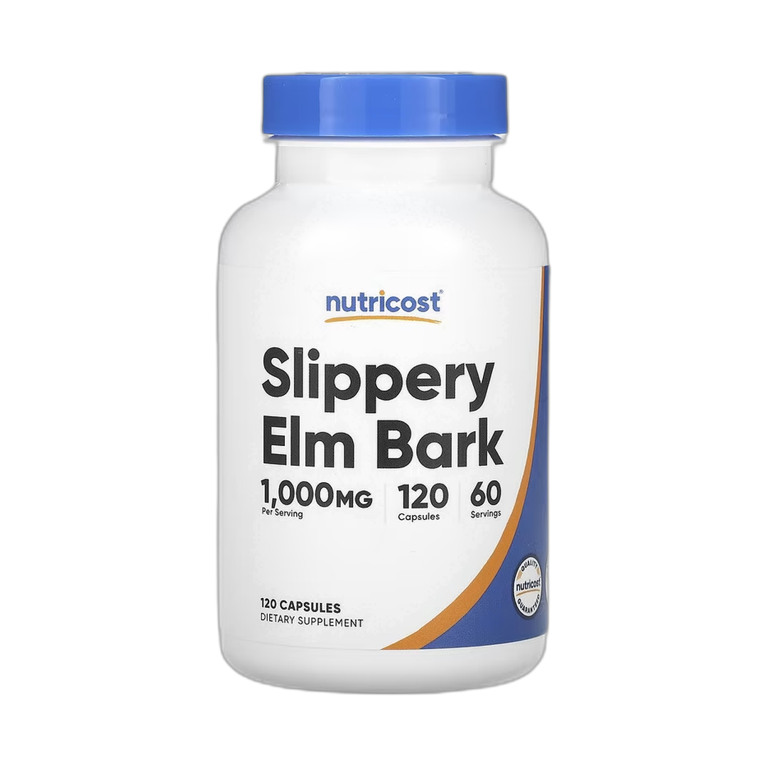 Nutricost, Slippery Elm Bark, 120 Capsules front packaging view