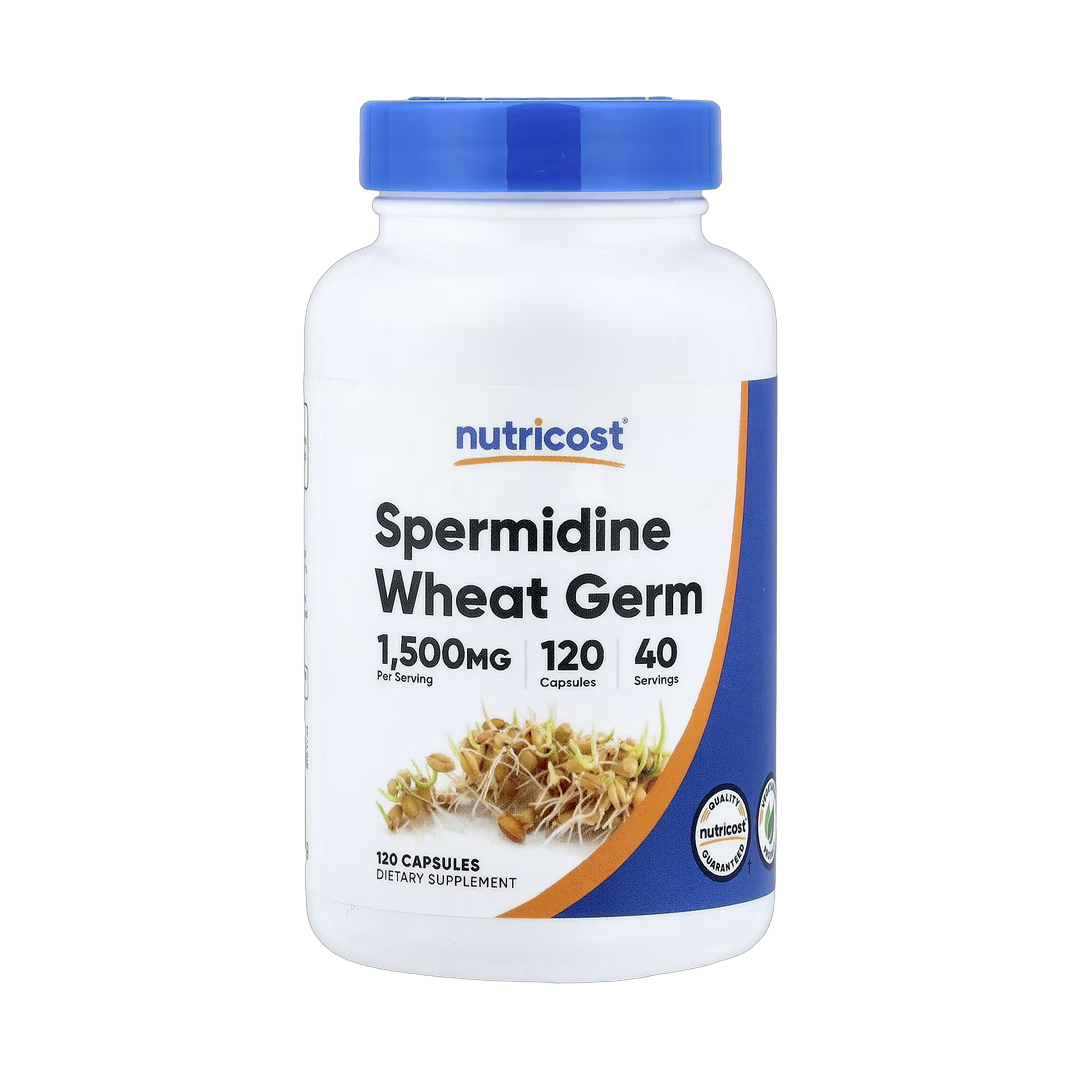 Nutricost, Spermidine Wheat Germ, 120 Capsules front packaging view