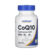 Nutricost, CoQ10, 100 mg, 60 Capsules front packaging view