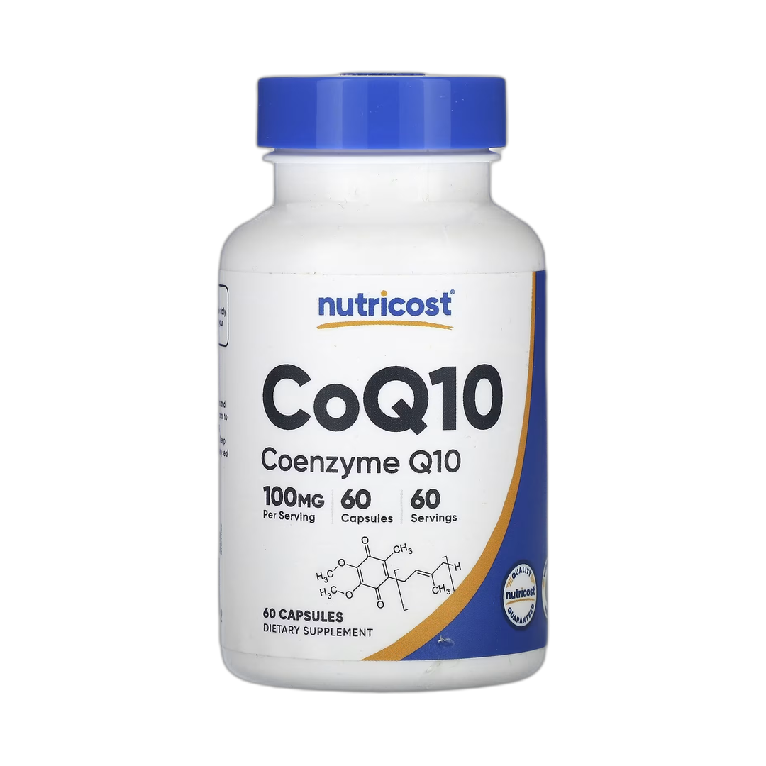 Nutricost, CoQ10, 100 mg, 60 Capsules front packaging view