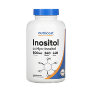Nutricost, Inositol, 500 mg, 240 Capsules front packaging view