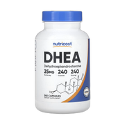 Nutricost, DHEA, 25 mg, 240 Capsules front packaging view