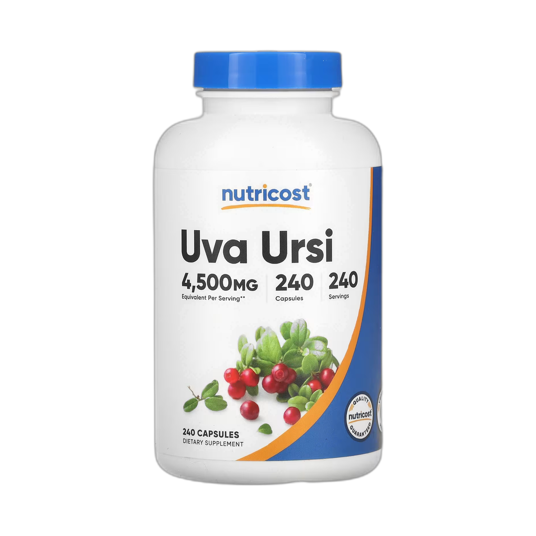 Nutricost, Uva Ursi, 4,500 mg, 240 Capsules front packaging view