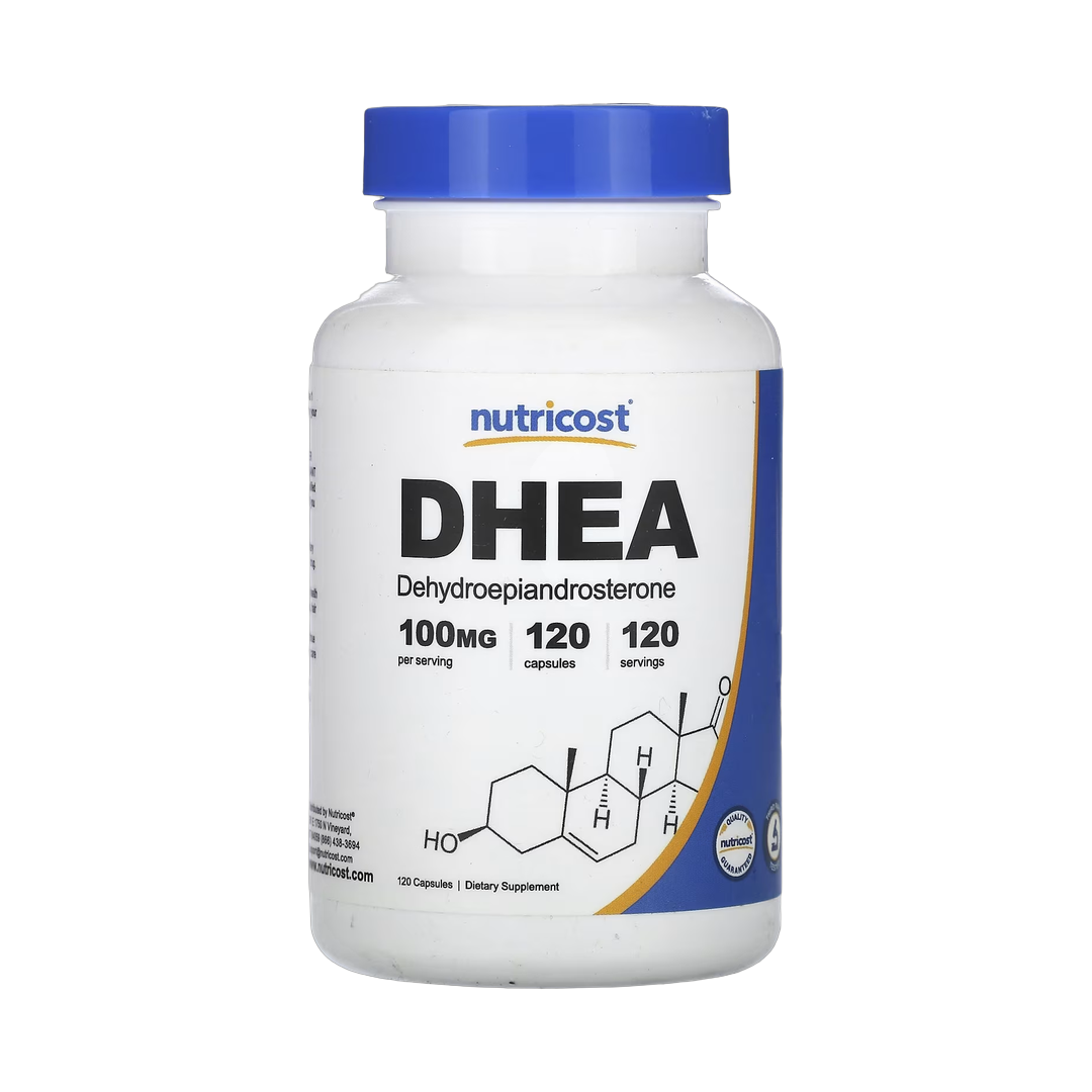 Nutricost, DHEA, 100 mg , 120 Capsules front packaging view