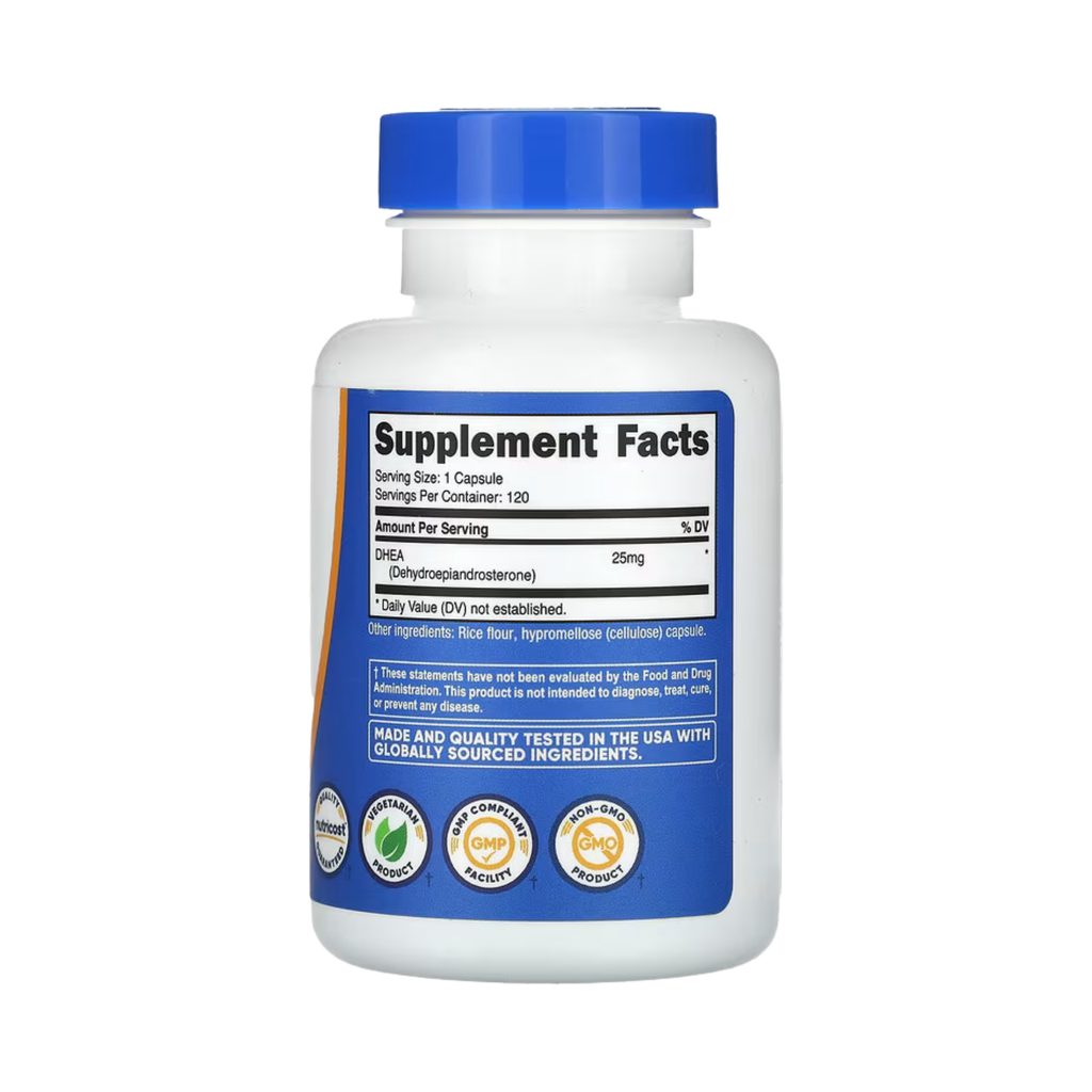 Nutricost, DHEA, 25 mg, 120 Capsules