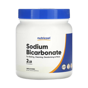 Nutricost, Sodium Bicarbonate Powder, Unflavored, 2 lb, 907 g front packaging view