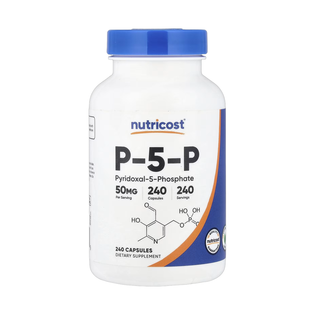Nutricost, P-5-P, 240 Capsules front packaging view