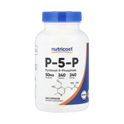 Nutricost, P-5-P, 240 Capsules front packaging view