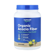 Nutricost, Organic Acacia Fiber Powder, Unflavored, 32.4 oz, 907 g front packaging view