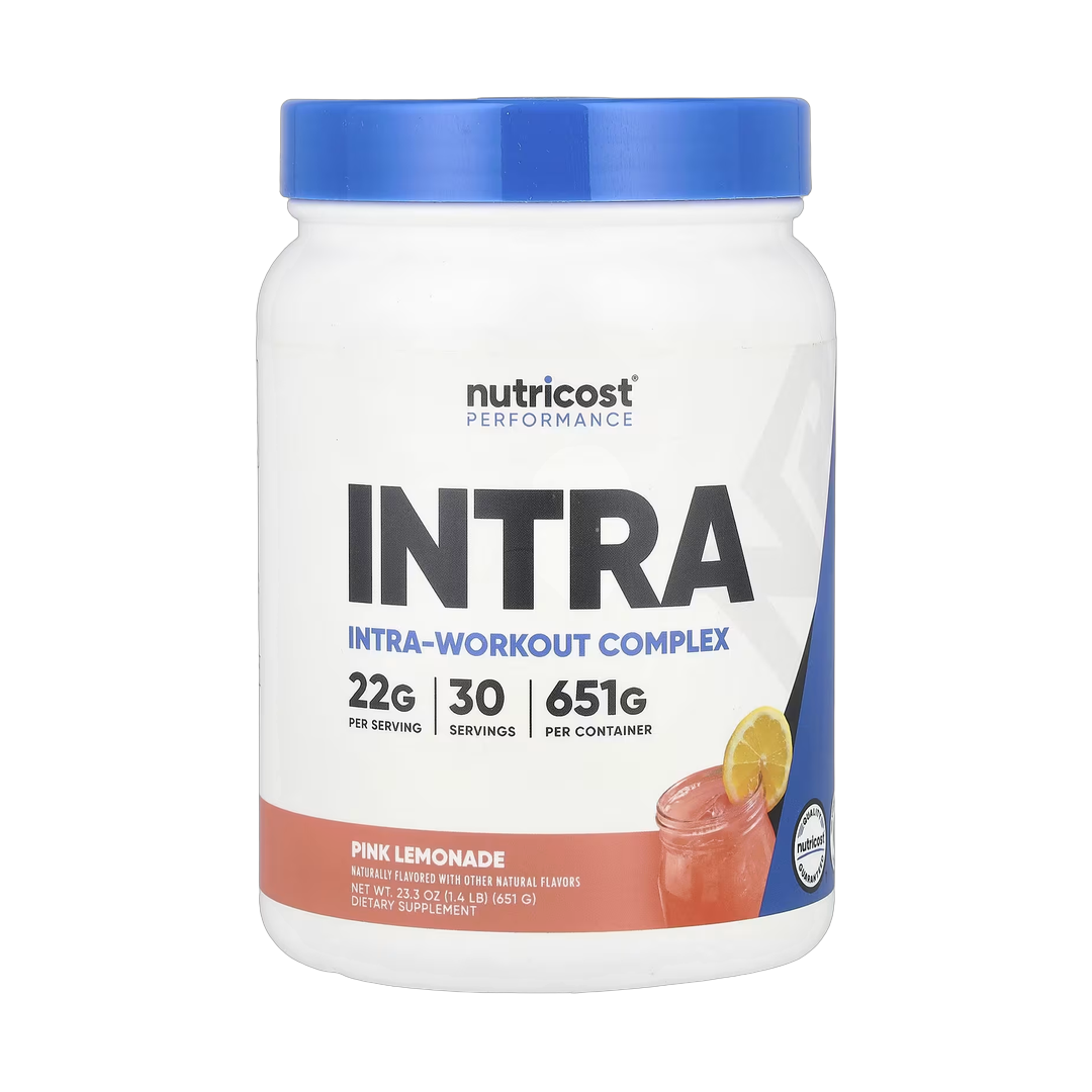 Nutricost, Performance, Intra-Workout Complex, Pink Lemonade, 1.4 lb, 651 g front packaging view