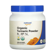 Nutricost, Organic Turmeric Powder, Unflavored, 16 oz, 454 g front packaging view