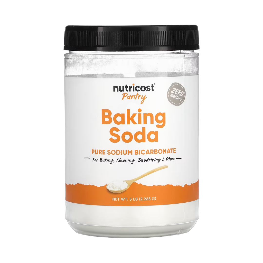 Nutricost, Pantry, Baking Soda, 5 lb, 2,268 g front packaging view