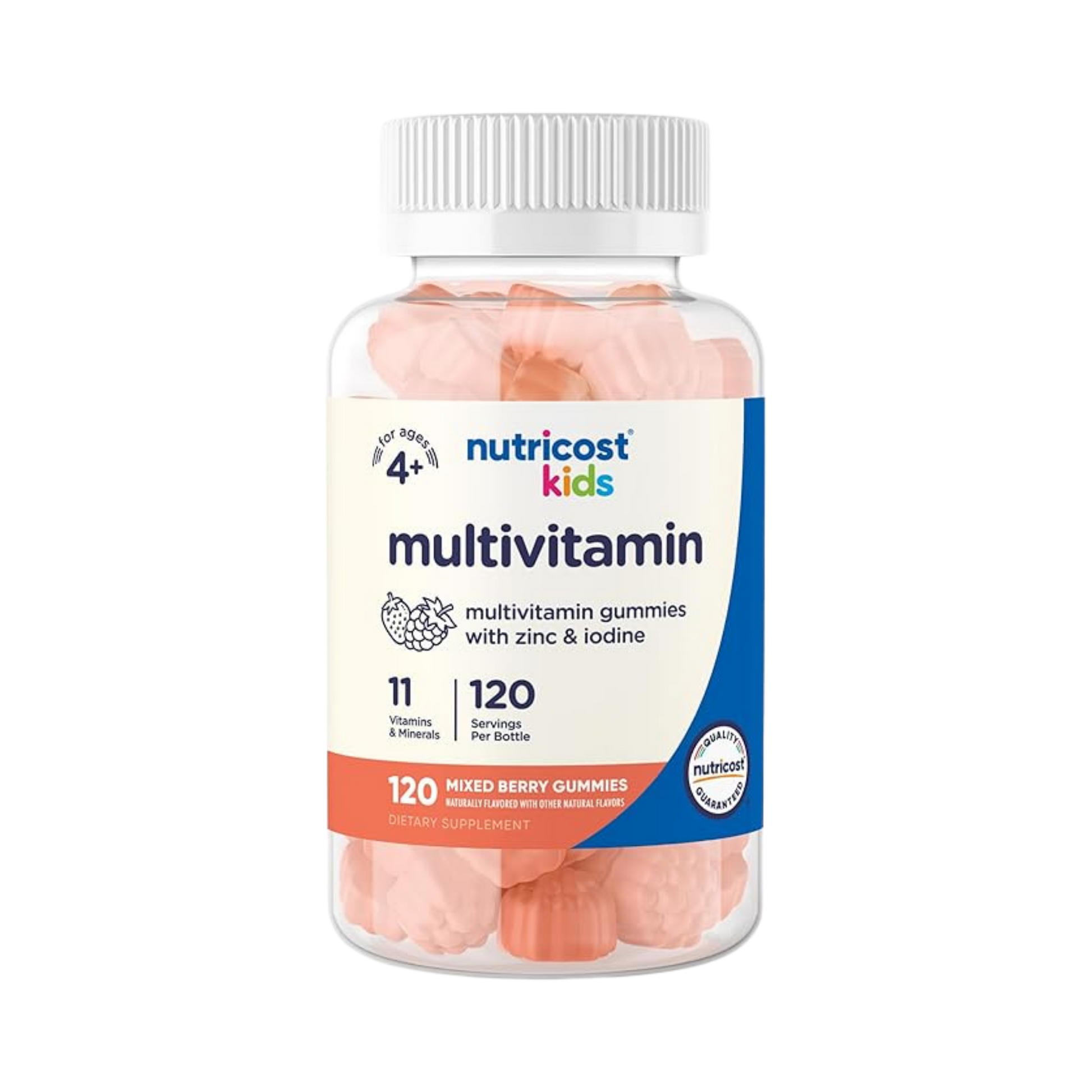 Nutricost Kids Multivitamin, 120 Gummies front packaging view