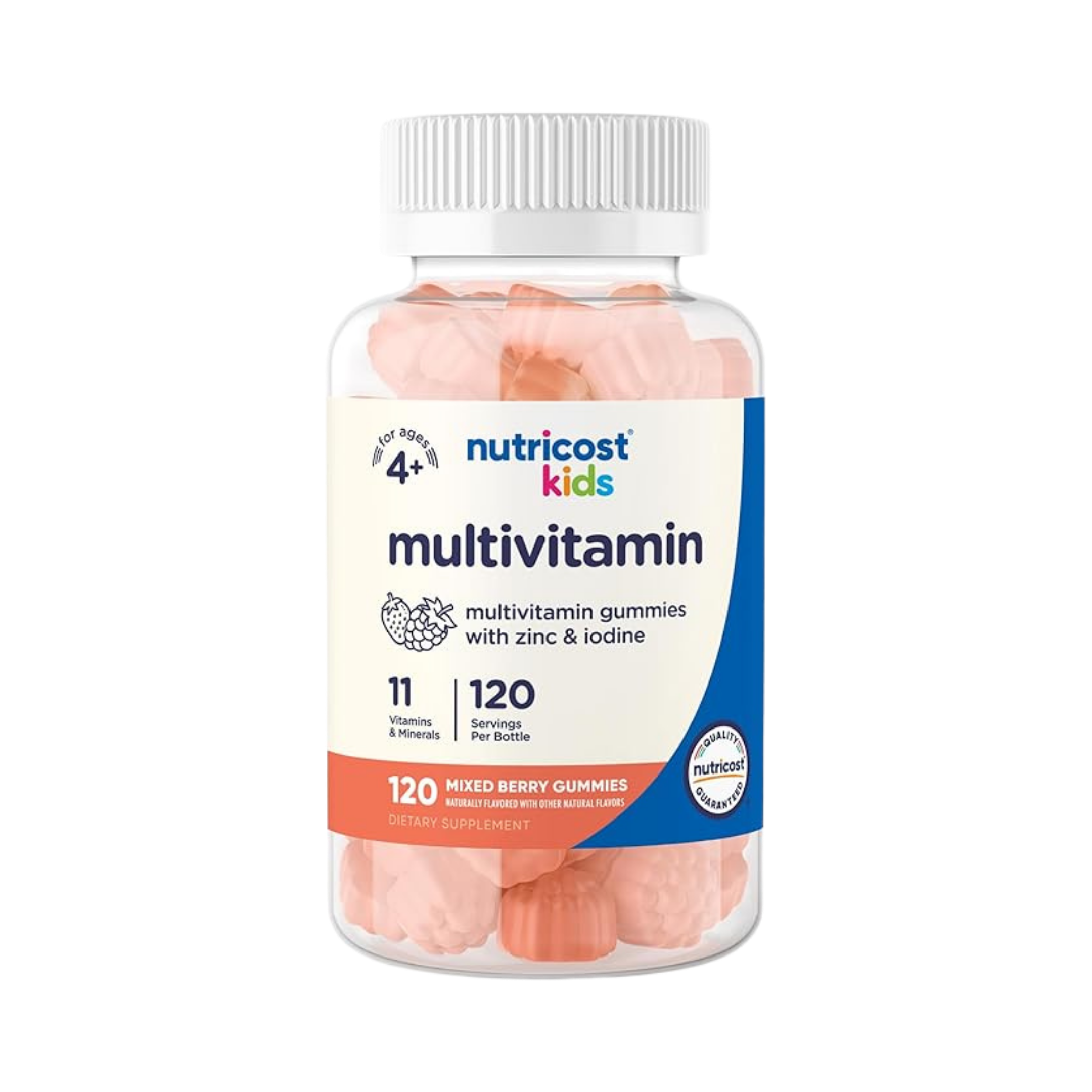 Nutricost Kids Multivitamin, 120 Gummies front packaging view