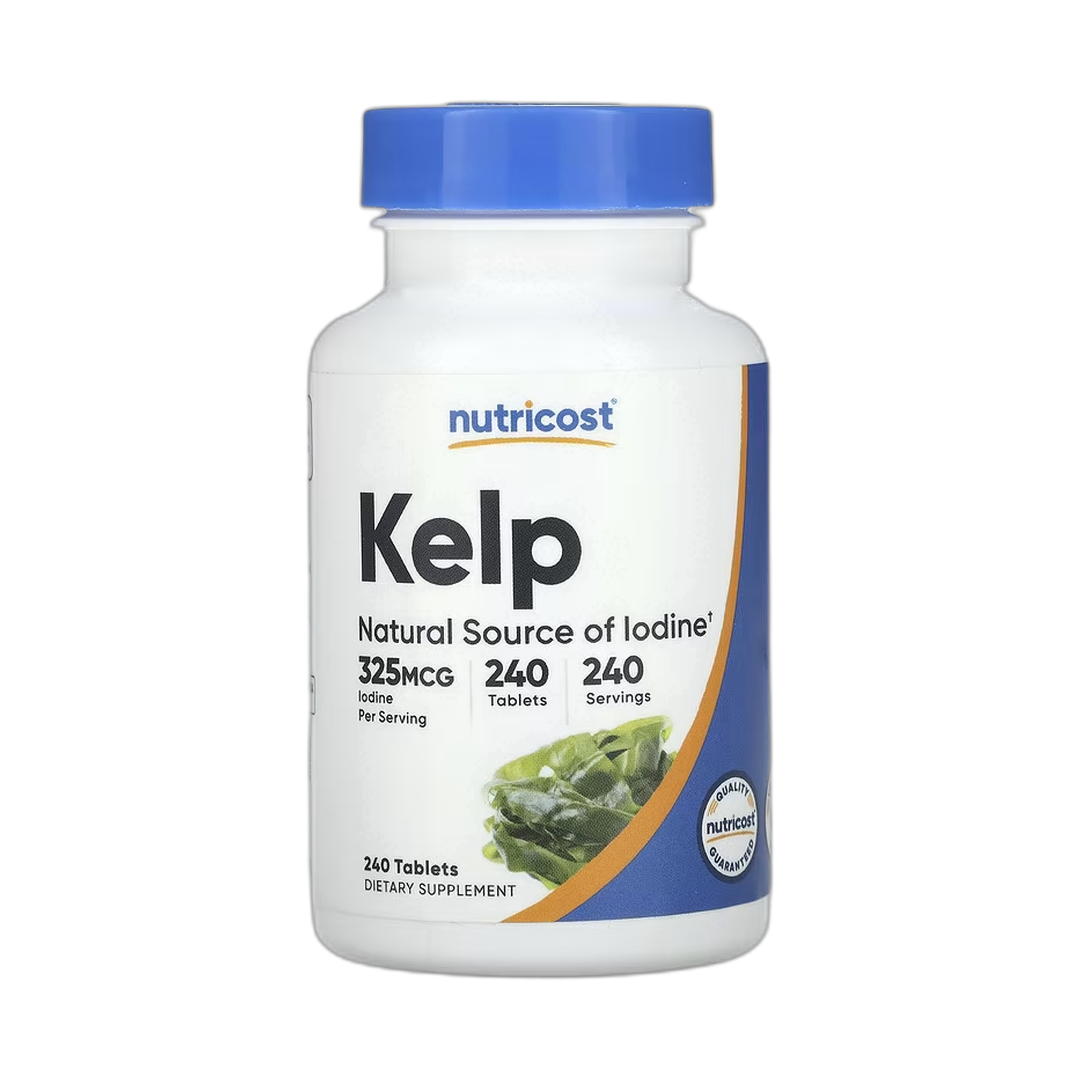 Nutricost, Kelp, 325 mcg, 240 Tablets front packaging view