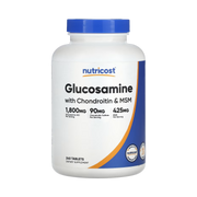 Nutricost, Glucosamine with Chondroitin & MSM, 240 Tablets front packaging view