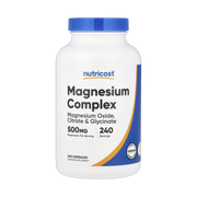 Nutricost, Magnesium Complex, 500 mg, 240 Capsules front packaging view