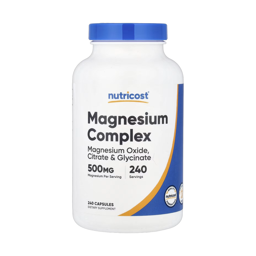 Nutricost, Magnesium Complex, 500 mg, 240 Capsules front packaging view