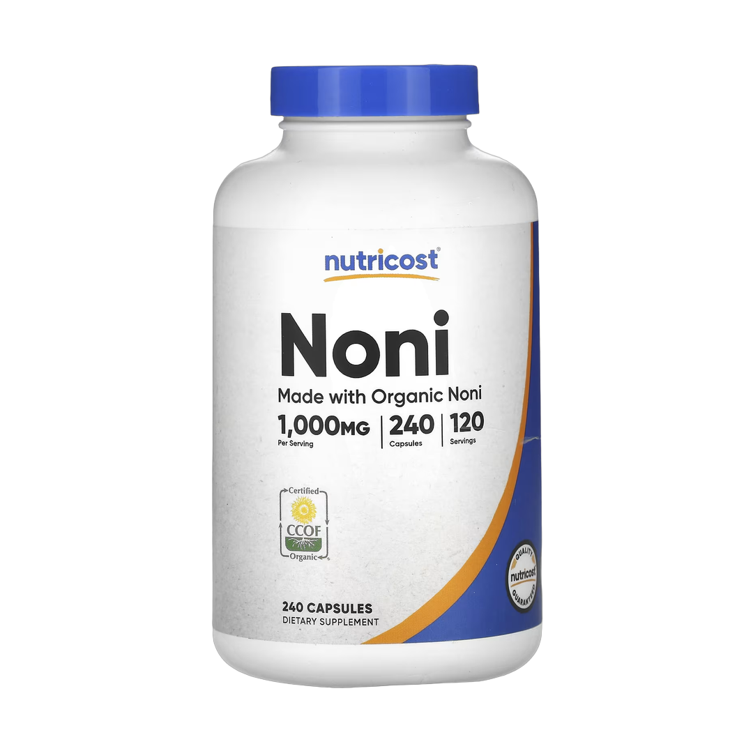 Nutricost, Noni, 240 Capsules front packaging view