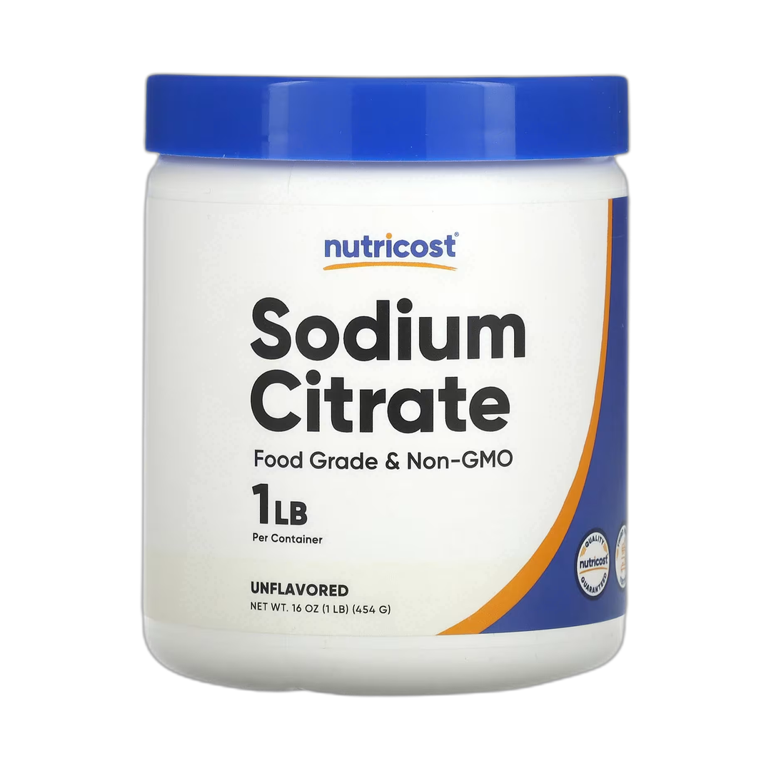 Nutricost, Sodium Citrate, Unflavored, 16 oz, 454 g front packaging view