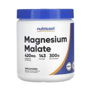 Nutricost, Magnesium Malate, Unflavored, 10.6 oz, 300 g front packaging view