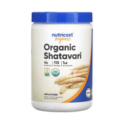 Nutricost, Organic Shatavari, Unflavored, 16.2 oz, 454 g front packaging view