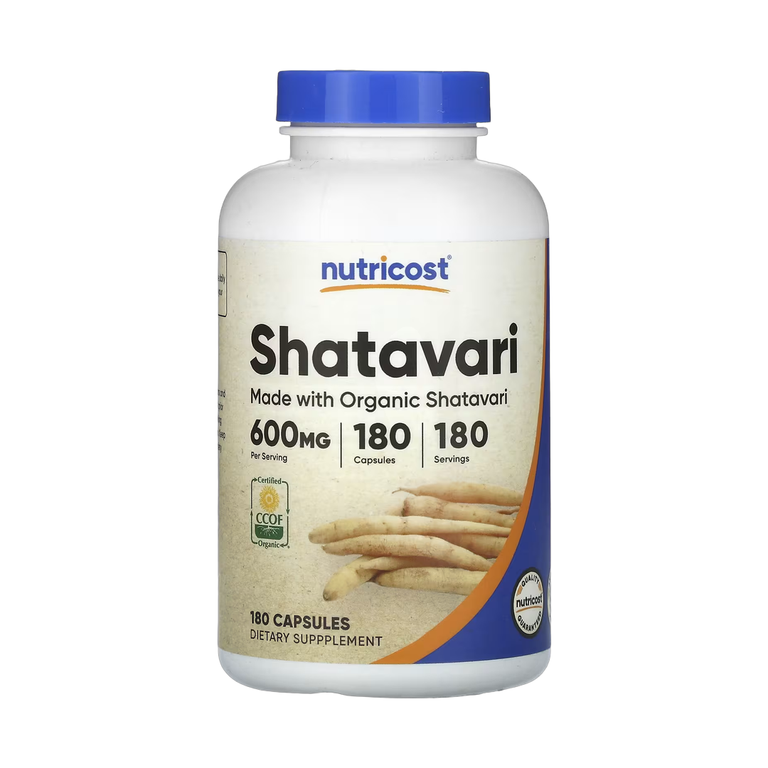 Nutricost, Shatavari, 600 mg, 180 Capsules front packaging view