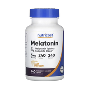 Nutricost, Melatonin, Mixed Berry, 5 mg, 240 Tablets front packaging view