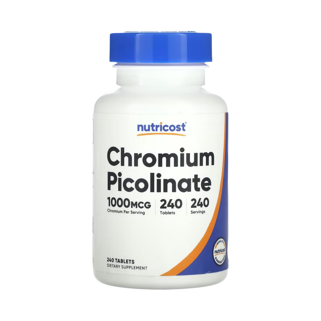 Nutricost, Chromium Picolinate, 1,000 mcg, 240 Tablets front packaging view