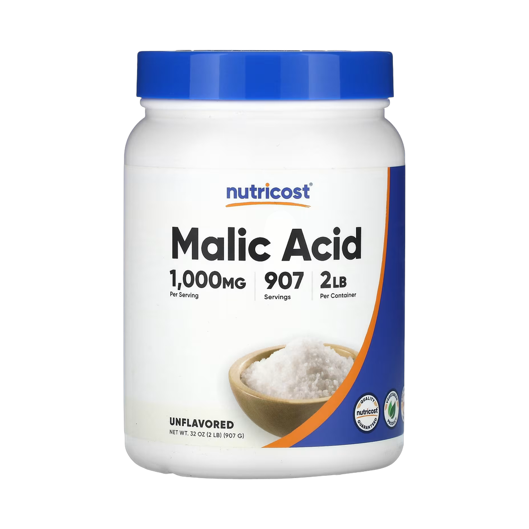 Nutricost, Malic Acid, Unflavored, 32 oz, 907 g front packaging view