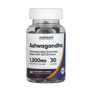 Nutricost, Ashwagandha Gummies, Mixed Berry, 60 Gummies front packaging view