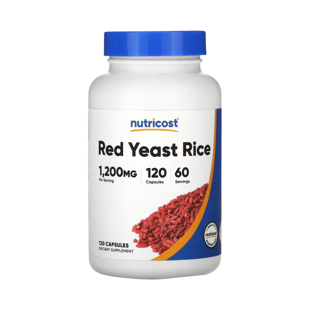 Nutricost, Red Yeast Rice, 120 Capsules front packaging view