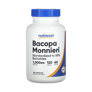 Nutricost, Bacopa Monnieri, 120 Capsules front packaging view