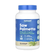 Nutricost, Saw Palmetto, 120 Capsules front packaging view
