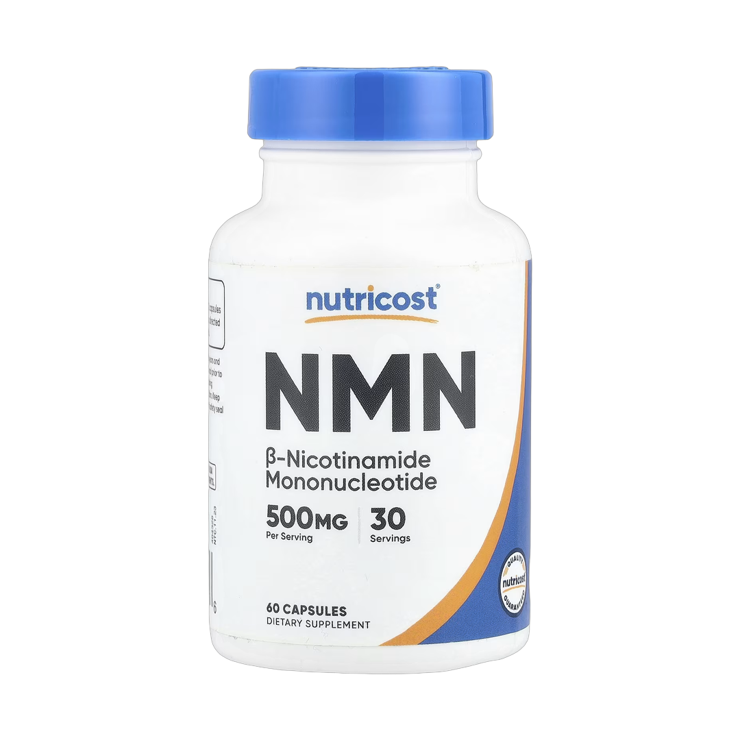 Nutricost, NMN, 500 mg, 60 Capsules front packaging view