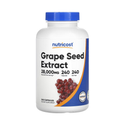 Nutricost, Grape Seed Extract, 28,000 mg , 240 Capsules front packaging view