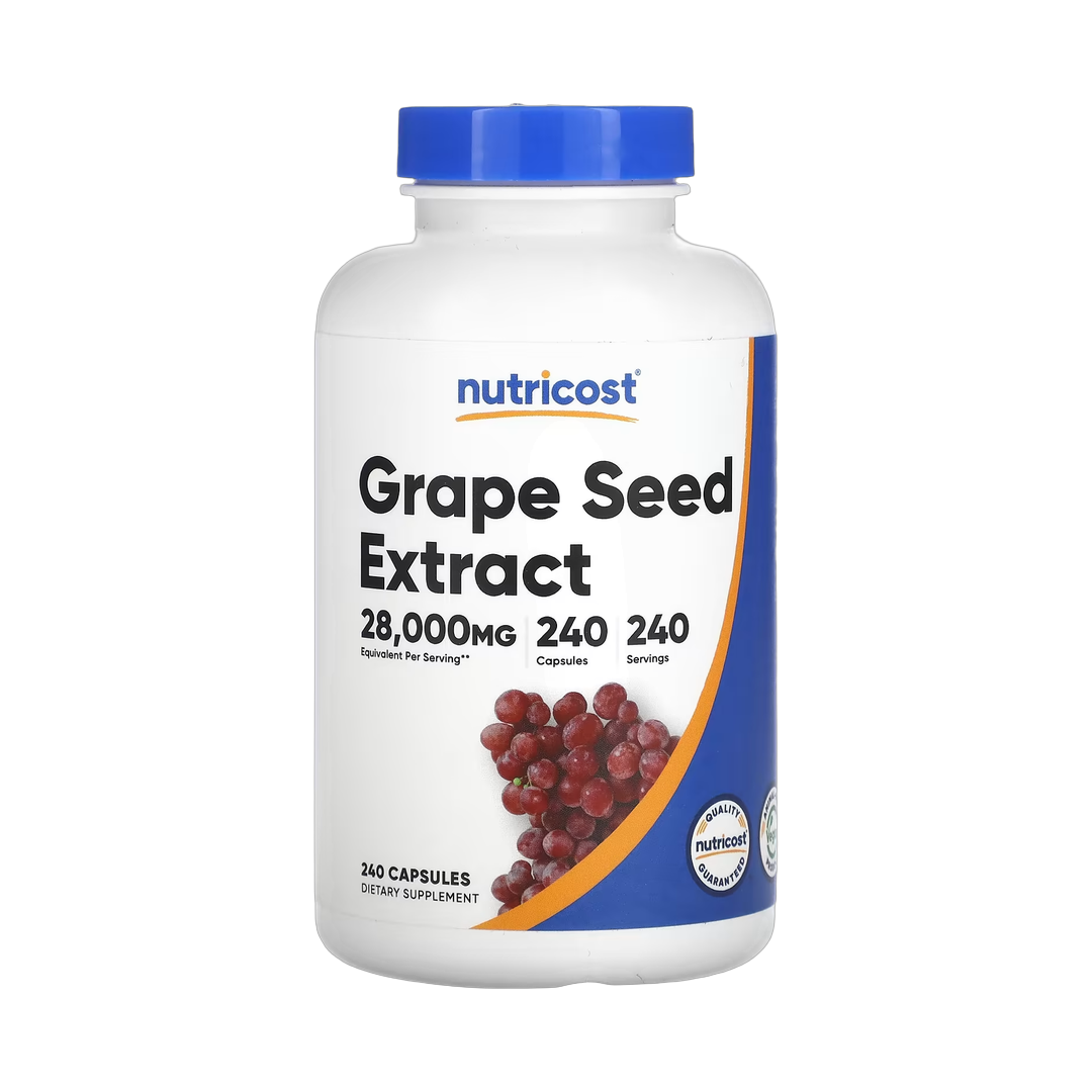 Nutricost, Grape Seed Extract, 28,000 mg , 240 Capsules front packaging view