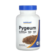 Nutricost, Pygeum, 5,000 mg, 120 Capsules front packaging view