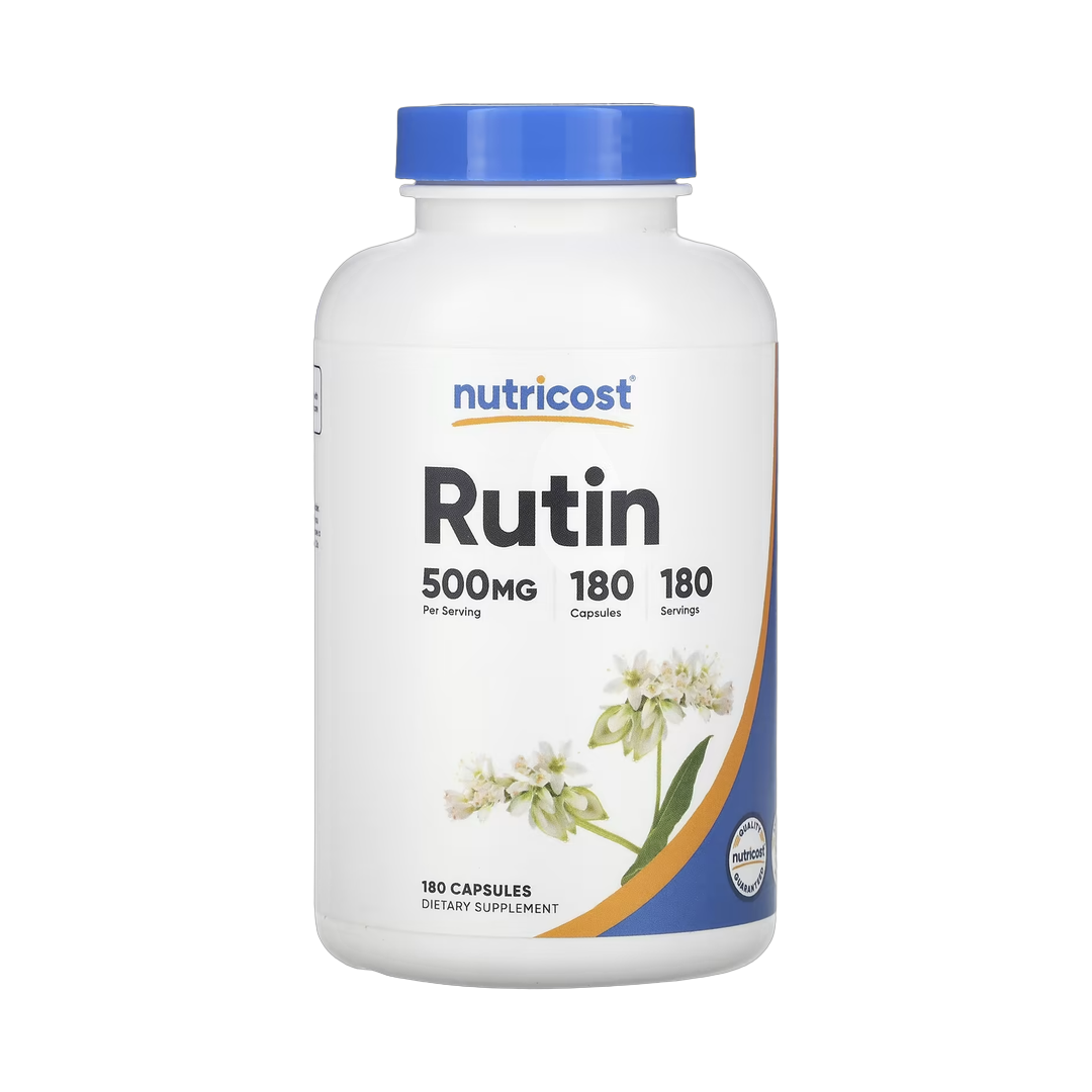 Nutricost, Rutin, 500 mg, 180 Capsules front packaging view