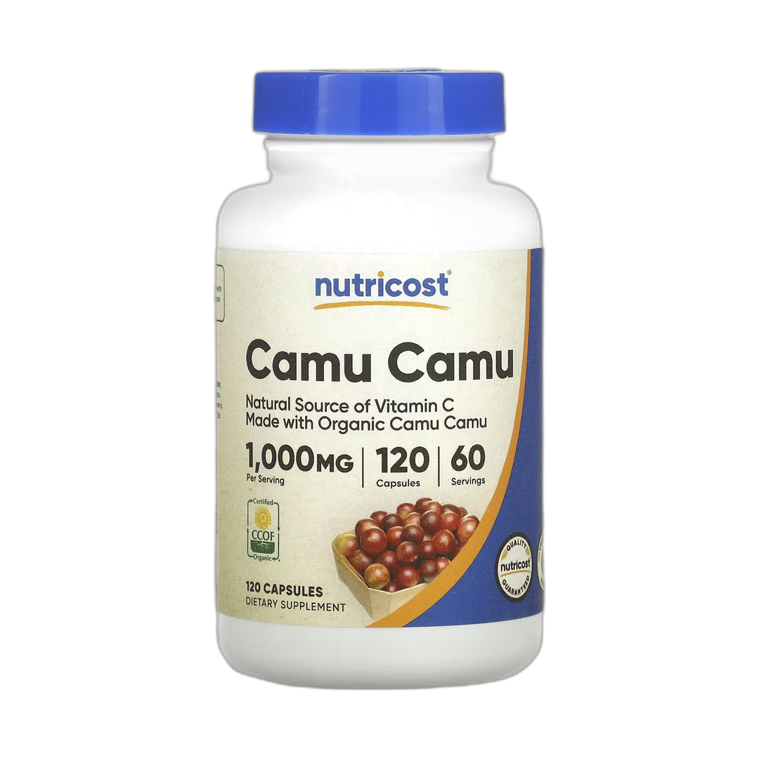 Nutricost, Camu Camu, 120 Capsules front packaging view