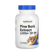 Nutricost, Pine Bark Extract, 6,000 mg, 180 Capsules front packaging view