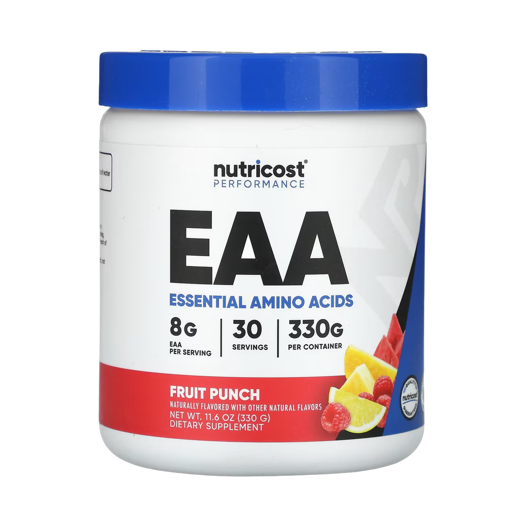 Nutricost, Performance, EAA, Fruit Punch, 11.6 oz, 330 g front packaging view