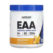 Nutricost, Performance, EAA Powder, Peach Mango, 11.8 oz, 330 g front packaging view