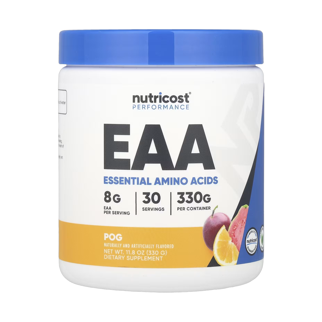Nutricost, Performance, EAA Powder, 11.8 oz, 330 g front packaging view