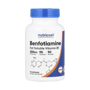Nutricost, Benfotiamine, 300 mg, 90 Capsules front packaging view
