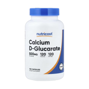Nutricost, Calcium D-Glucarate, 500 mg, 120 Capsules front packaging view