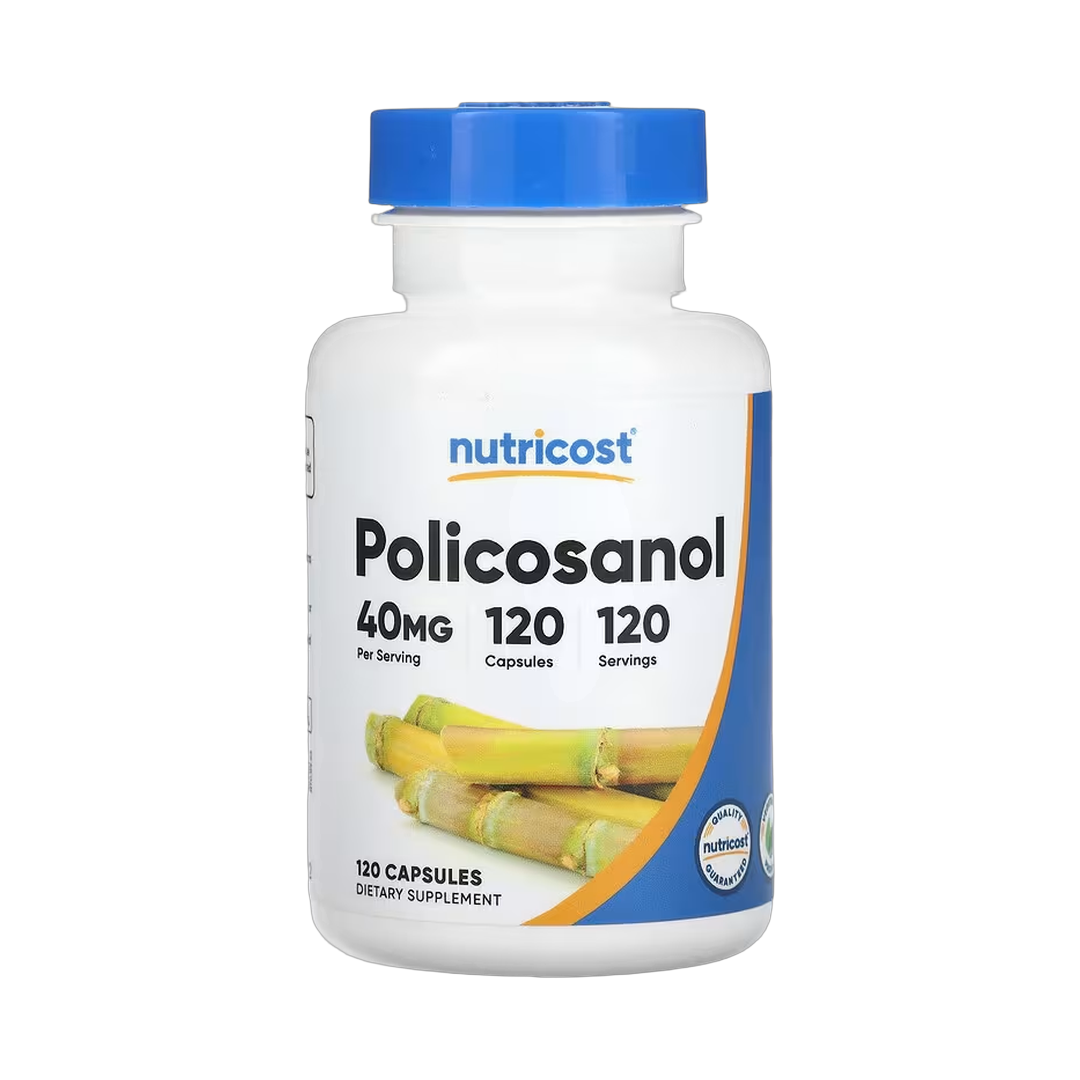 Nutricost, Policosanol, 40 mg, 120 Capsules front packaging view
