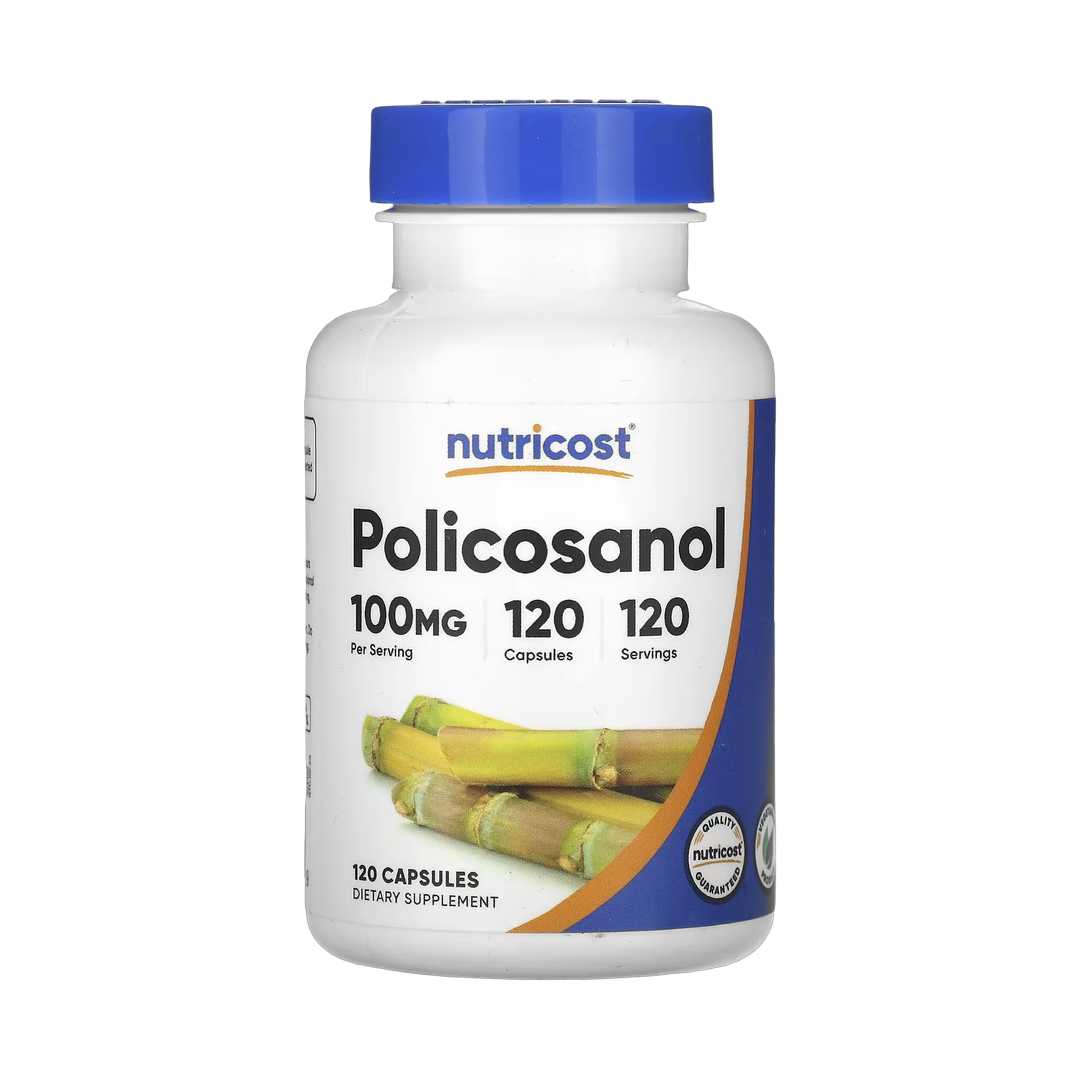 Nutricost, Policosanol, 100 mg, 120 Capsules front packaging view
