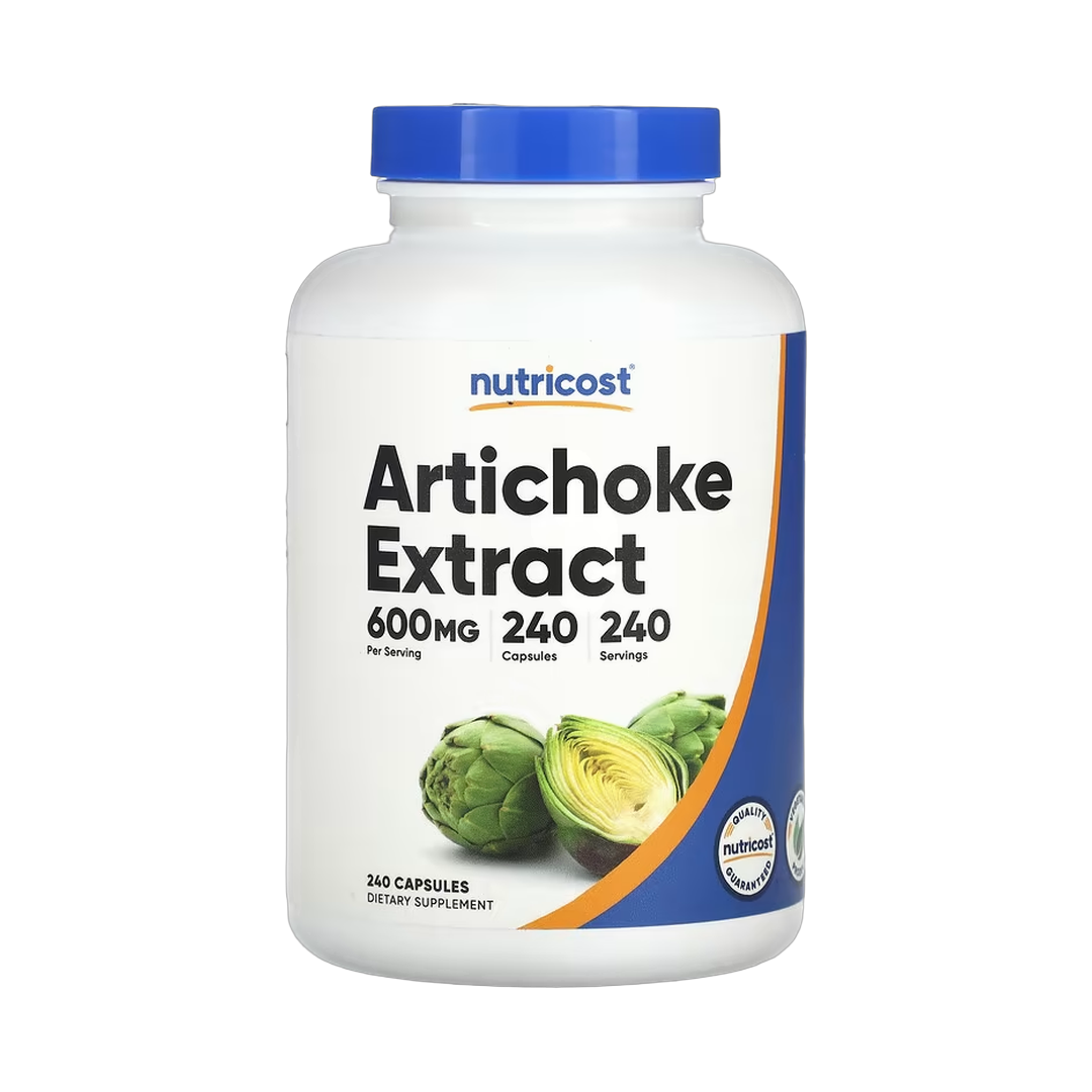 Nutricost, Artichoke Extract, 600 mg, 240 Capsules front packaging view