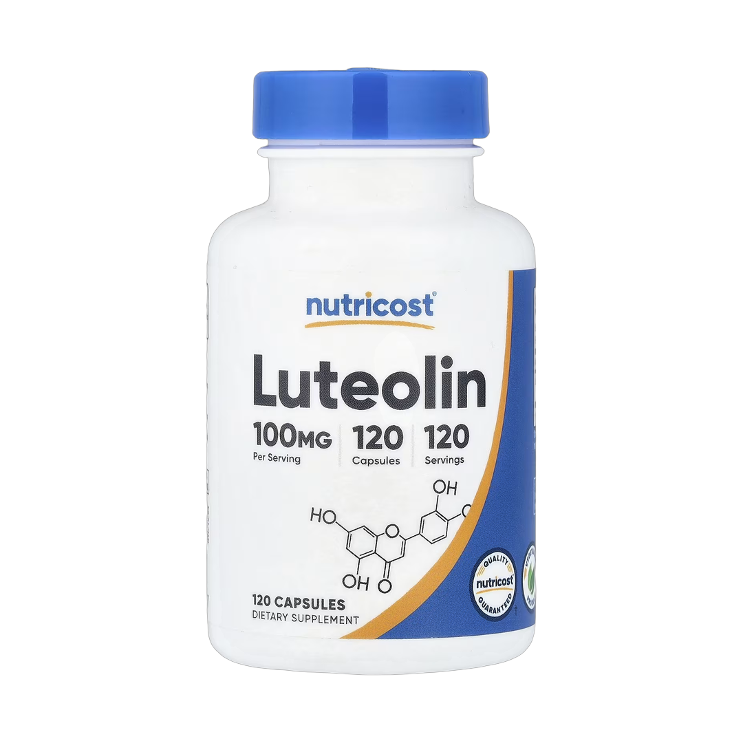 Nutricost, Luteolin, 100 mg, 120 Capsules front packaging view